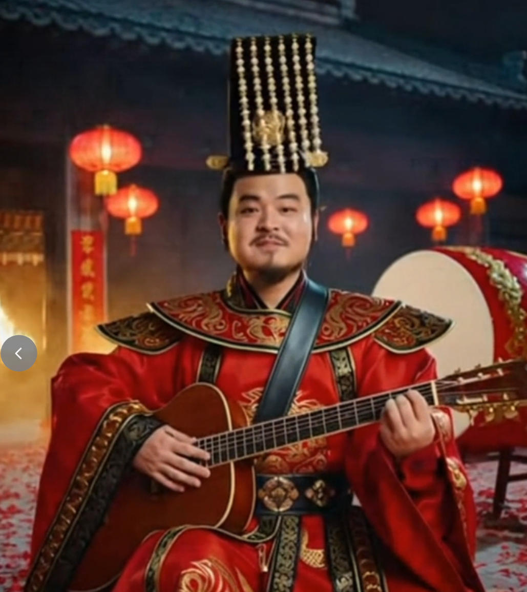 秦始皇嬴政春节弹吉他